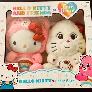 Hello Kitty and Care Bears Plush Set
